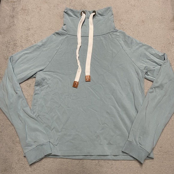 Wanakome Tops - Wanakome Sweatshirt Womens XS Blue Outdoor Mock Neck Pullover